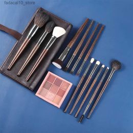 Pinceles de maquillaje OVW Pinceles de maquillaje 12PCS Premium Natural Big Powder Corrector Sombra de ojos Delineador de ojos Mezcla Highlight Brush Set maquillaje Q240126