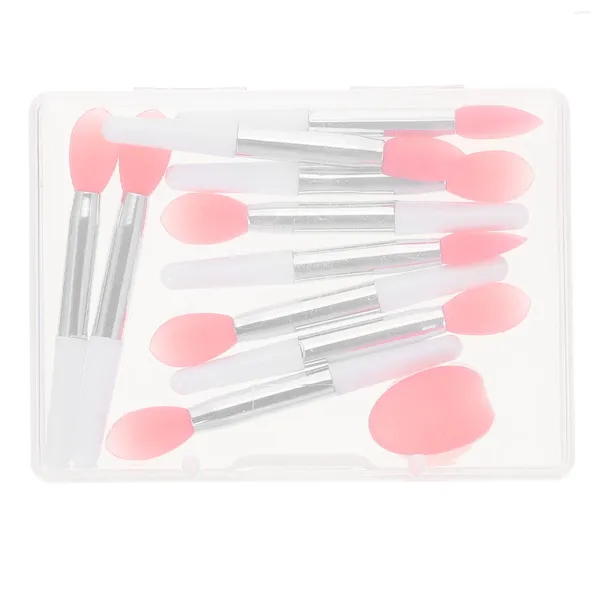 Pinceles de maquillaje Pincel de labios rosa Fundas protectoras a prueba de polvo Simple Conveniente Silicona Anti-Pérdida Máscara para dormir Polvo