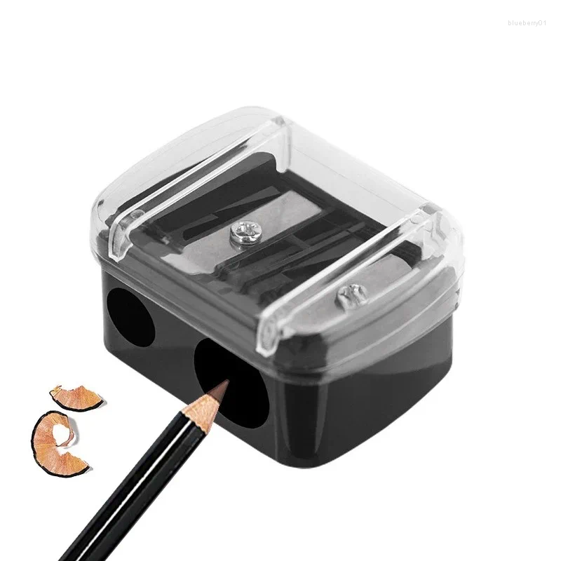 Makeup Borstar Plastisk dubbelhål Penna Curler Eyebrow Eyeliner Manual Sharpener Size Beauty Tool