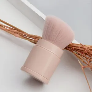 Make-upborstels Draagbare miniborstel Zachte vezelwol Intrekbaar Blush Poeder Foundation Schoonheidshulpmiddel voor meisjes