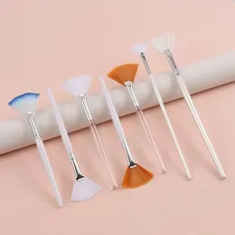 Pinceaux de maquillage pratiques, brosse en éventail pour le visage, doux et Portable, masque, outils cosmétiques pour dames et filles, ensemble