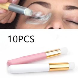 Pinceles de maquillaje Profesional 10PCS Cepillo de limpieza de pestañas Ceja Nariz Espinilla Lash Champú Extensiones Herramientas 20 #