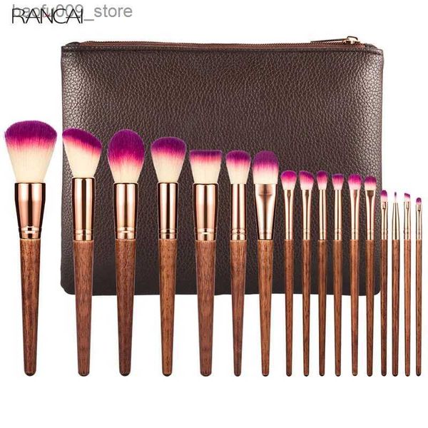 Pinceles de maquillaje Profesional 17 piezas Juego de pinceles de maquillaje Labios en polvo Ojo Kabuki Pinceles de maquillaje Kit completo Cosméticos Herramienta de belleza pincel para mezclar Q231229