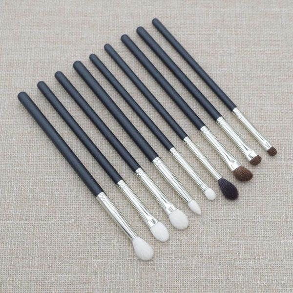 Ensemble de pinceaux de maquillage professionnels, faits à la main, mélange d'ombre à paupières, Kit d'outils cosmétiques en poils de chèvre Saikoho doux, cheval