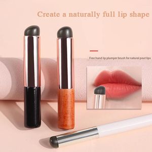 Make -upborstels Professionele ronde hoofdlipborstel Concealer Tool Lipstick Applicator Siliconen Women Beauty