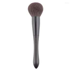 Pinceaux de maquillage Q3-1, professionnels, doux, faits à la main, poils de chèvre Saikoho, brosse ronde pour poudre pour le visage, manche en ébène, maquillage cosmétique