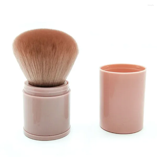 Brochas de maquillaje, rosa, oro, rosa, seta, rubor, ajuste de contorno, resaltador en polvo, brocha de maquillaje, herramienta cosmética de belleza