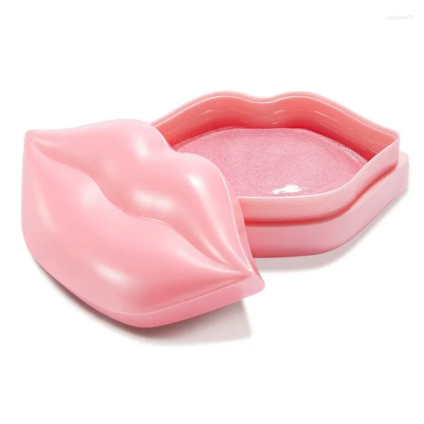 Pinceles de maquillaje Sdotter Máscara de labios Cristal de cereza Colágeno Anti-envejecimiento Almohadilla para arrugas Máscaras de labios Peel Off Hidratante duradero Cuidado nutritivo