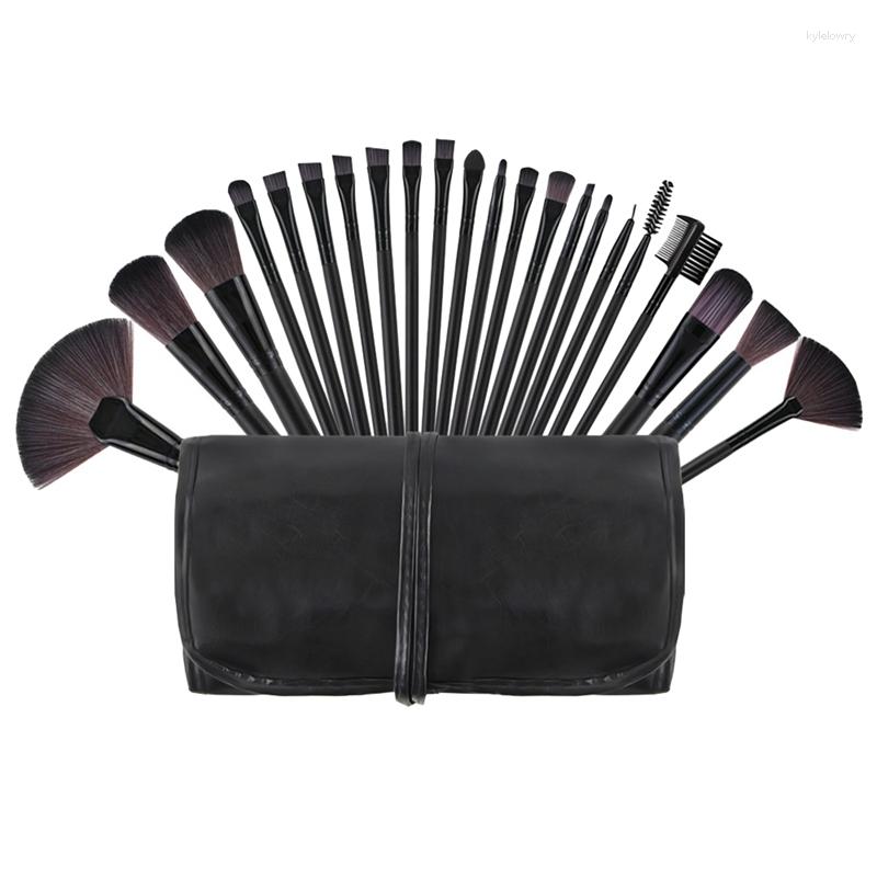 Set pennelli trucco 22 pezzi Fondotinta nero Blending Power Blush Ombretto Pennello viso Kit cosmetici
