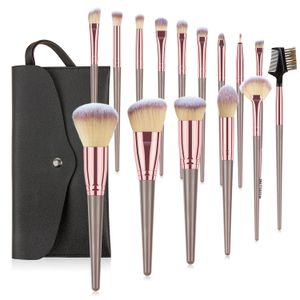 Pinceaux de maquillage Set visage yeux maquillage brosse cils fard à paupières sourcil Eyeliner fond de teint poudre Blush mettre en évidence les lèvres 230922