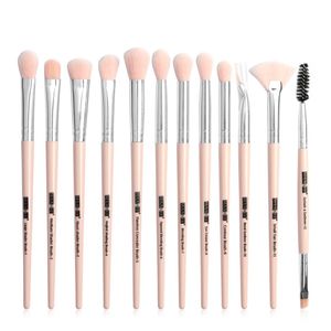 Make-upborstels Set Professionele 12 stks Make Borstels Set Eye Shadow Blending Eyeliner Wimper Wenkbrauw Borstel Make-up Tool J1546