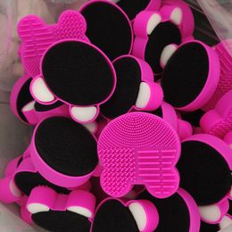 Make-up borstels siliconen reinigingsborstel washad gel cleaner scrubber spons mat foundation cosmetica make-up tool op voorraad