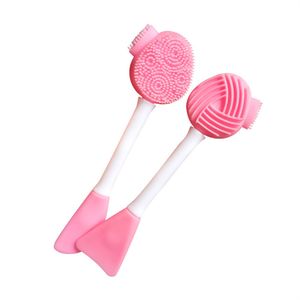 Make-up Kwasten Siliconen Gezicht Scrubber 4 in 1 Gezichtsreinigingsborstel Handheld Wassen voor Porie Reiniging Zacht Exfoliëren Verwijderen Mee-eter XB1