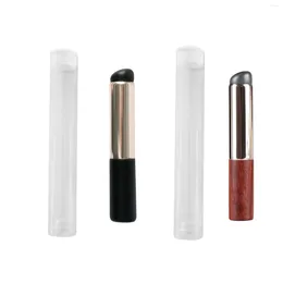 Pinceles de maquillaje Pincel de labios de silicona con tapa Aplicador de brillo lavable Lápiz labial para mujeres Viajes Niñas Salón de casa