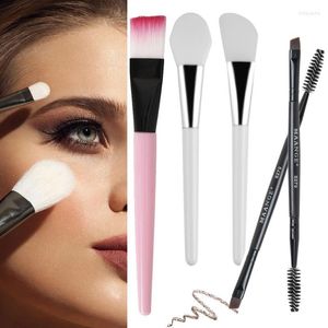 Pinceaux de maquillage doux sculptant fond de teint brosse à sourcils pour les femmes masque facial mélange de boue Silicone professionnel beauté soins de la peau outils maquillage