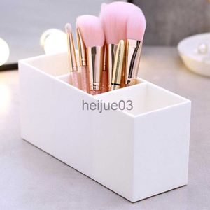 Pinceles de maquillaje Mesa Acrílico Maquillaje Nail Art Brush Holder Cosméticos Caja de almacenamiento Organizador Estuche Bolsa Cepillos Organizador Maquillaje Herramientas Almacenamiento en el hogar x0710