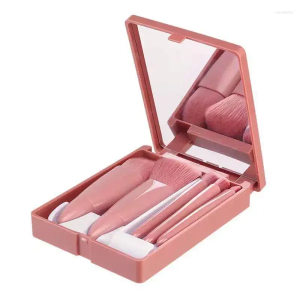 Ensemble d'outils de pinceaux de maquillage, poudre cosmétique, miroir doux et moelleux, ombre à paupières, fond de teint, Blush, facile à transporter