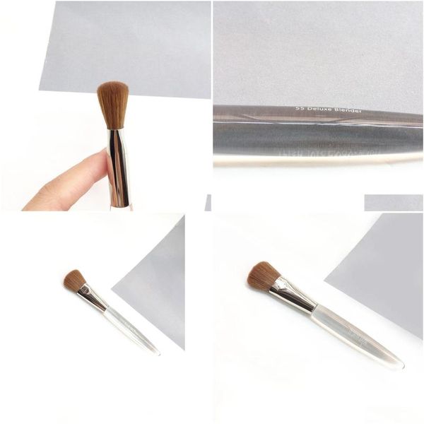 Pinceles de maquillaje Trish Mcevoy Brush 55 Deluxe Blender Foundation - Crema para la piel uniforme Mezcla líquida Entrega de gotas Salud Herramientas de belleza Acc Dhy6X