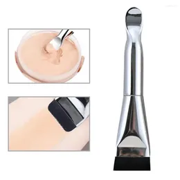 Pinceaux de maquillage professionnels H2w2, brosse plate Ultra fine pour fond de teint, correcteur, cuillère, outil d'excavation avec accessoires de maquillage