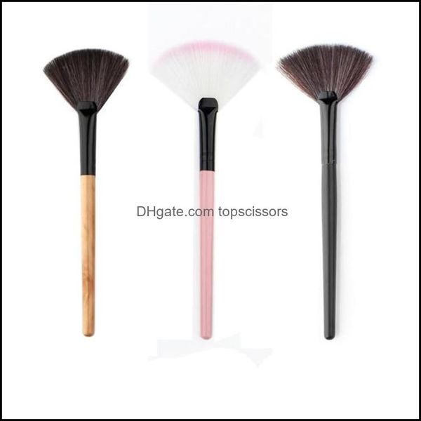 Pinceaux de maquillage en gros 23 pièces/lot nouveau ventilateur de maquillage de haute qualité Blush fond de teint pinceau cosmétique livraison directe 2022 santé Beaut Dhiag