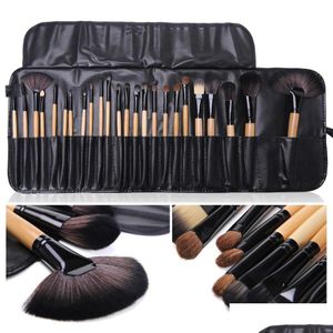 Pinceaux De Maquillage En Gros Pinceaux Cosmétiques Sac Cadeau De 24 Pcs Ensembles De Pinceaux De Maquillage Professionnel Poudre À Sourcils Fond De Teint Ombres Pince Dhhwn