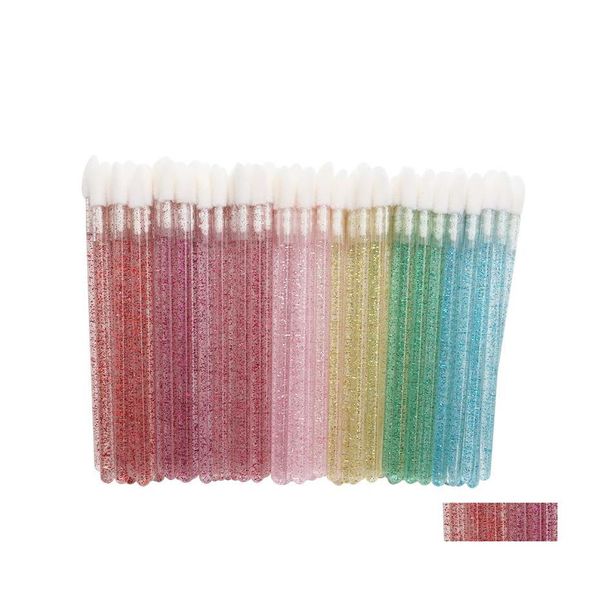 Pinceaux de maquillage en gros jetable clair applicateur d'extension de lèvre transparent rouge à lèvres brillant à lèvres baguettes cosmétiques maquillage outil Epacke Dhdee