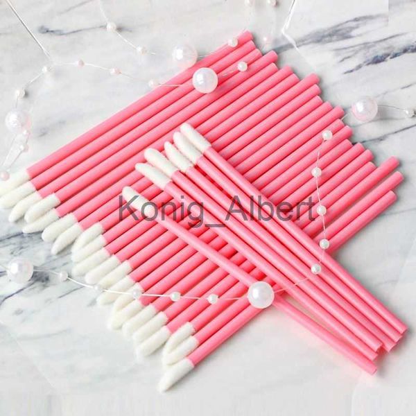 Pinceaux de maquillage YSDO 50 pcs Pinceaux à lèvres maquillage pinceau de rouge à lèvres jetable applicateur de rouge à lèvres brosse à cheveux synthétique baume à lèvres rouge à lèvres brosse outils x0727