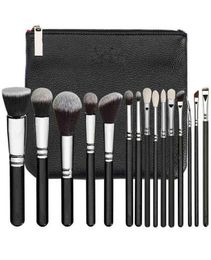 Makeup Brushes Zoeva 815pcs en cuir Femmes Zip Handbag Professional Powder Foundation Tools Tools T2209212678910