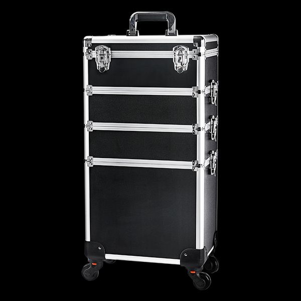 Maquillage de maquillage professionnel esthétique de manucure artiste valise rouleau rouleau bagage beauté cosmétique chariot à outils personnalisé