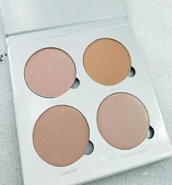 Cara de maquillaje 4 colores Bronzers Highlighters Palette74G01234833319