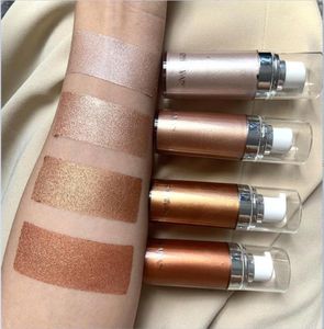 Make-up Gezicht Lichaam Luminizer Bronzers Markeerstiften Vloeibare Setting Spray Shimmer Fleuren Glow Rose Gold Hoogtepunt Make-up Waterproo9296049