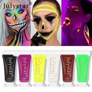 Maquillaje Halloween pintura corporal para la cara pasta Drama pigmento de Graffiti fluorescente soluble en agua comercio exterior al por mayor