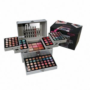 Make-upkit All-in-e Make-up cadeauset voor vrouwen Volledige set inclusief make-upborstel Oogschaduwpalet Lipglossset Lippenstift Oogpencil M40U#