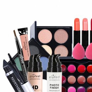 Kit de maquillage Réutilisable Multi-Purpose Plusieurs couleurs Lèvres Make Up Set Cvenient Facile à appliquer Kit de maquillage tout-en-un pour fille z5bL #