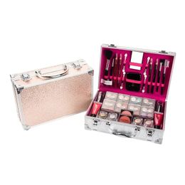 Kits de maquillaje Cosméticos portátiles Sombra de ojos en polvo Rubor facial Brillo de labios Contorno de cejas Delineador de labios en polvo, regalos del día de la madre para mamá