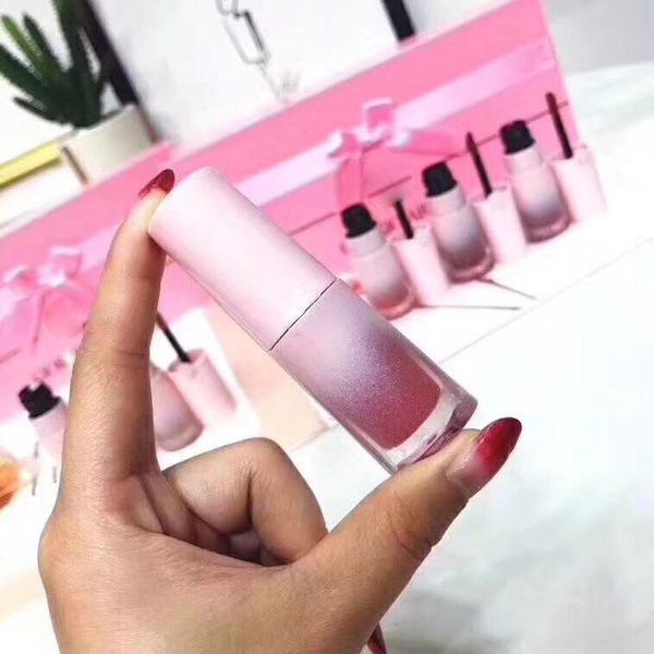 Maquillage Lip Gloss Sets Sweet Peach Liquid Lipstick 6 pcs set GIORGIO Cosmetics Hydratant Lip Cream Natural New