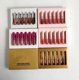 Makeup Liquid Lip Gloss Kit de rouge à lèvres Holidays anniversaires Saint-Valentin Edition 4pcs 6pcs belles couleurs mini matte4243185