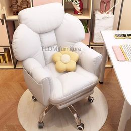 Make -up lounge bureaustoel Moderne Koreaanse ergonomische wielen Lazy Organizer Werkstoel Mobiele goedkope Cadeira Gamer Home Furniture