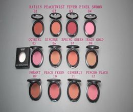 Make -up laagste nieuw product Shimmer blush 24 kleur geen spiegels geen brus 6G met Engelse naam9609462