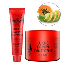 Make-up Lucas Papaja Zalf Lippenbalsem Australië Carica Papaya Crèmes 25g 75g Zalven Dagelijkse verzorging Hoge Kwaliteit gratis verzending