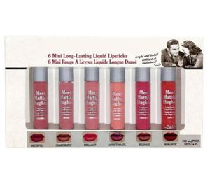 Makeup Matte Lip Gloss Hughes 6 Mini Liquid Lipstick Set Langsting Lip Cream met de merk Cosmetics2285772