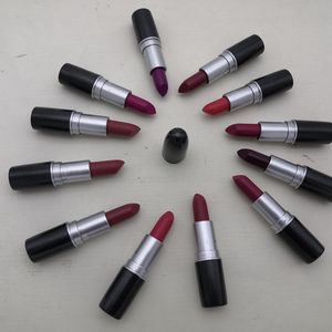 Maquillaje Lápiz labial mate Impermeable Terciopelo Sexy Rojo Marrón Pigmentos 3g olor dulce + Nombre en inglés