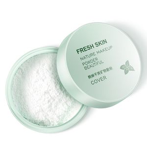 Poudre de maquillage libre mate, contrôle de l'huile, douce et légère, correcteur de visage en soie, finition de la peau, fond de teint translucide