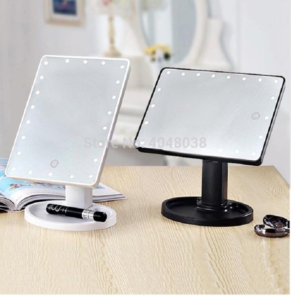 Makeup Mirror LED Touch Sn avec des ampoules 16/22 légères avec un miroir de vanité rotative carrée USB Tool 4523003