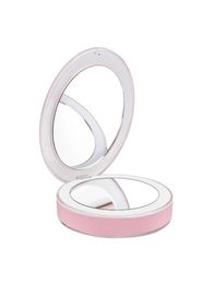 Makeup Mirror Lights LED MINI MICRO USB CONNECT CABLE 1X 3X MAGNIFICATION MAIN PLIME PLIME PETITE PORTABLE BATTERIE BUTATIVE CHARGEABLE2007634