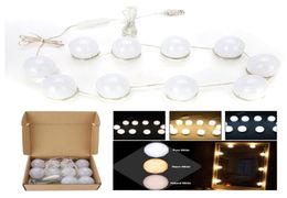 Makeup Mirror Vanity LED ampoules Kits USB Charging Port Cosmetic Lighted Adjuted Make Up Mirrors Lightness Lights253K6082373
