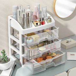 Makeup Organizer Jewelry Container Make Up Case Makeup Brush Holder Organizers Box With Stickers Cosmetic Storage Box Rack