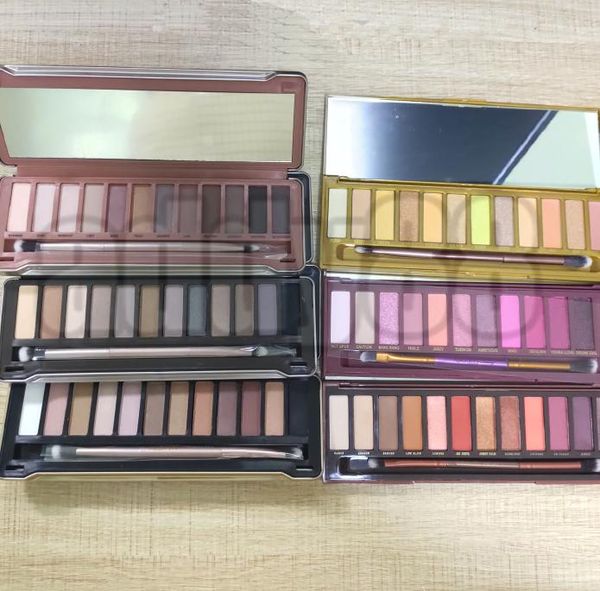 Paleta de maquillaje Nueva nk Cherry Honey Heat 3 2 5 12 colores Paleta de sombras de ojos profesionales con pinceles set20313337