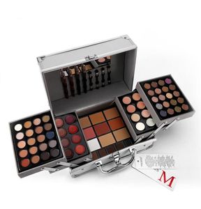 Make-uppaletten Set Matte Shimmer Oogschaduw Gezichtspoeder Lippenstift Professionele Make-up Kit Bronzer Blusher2227707