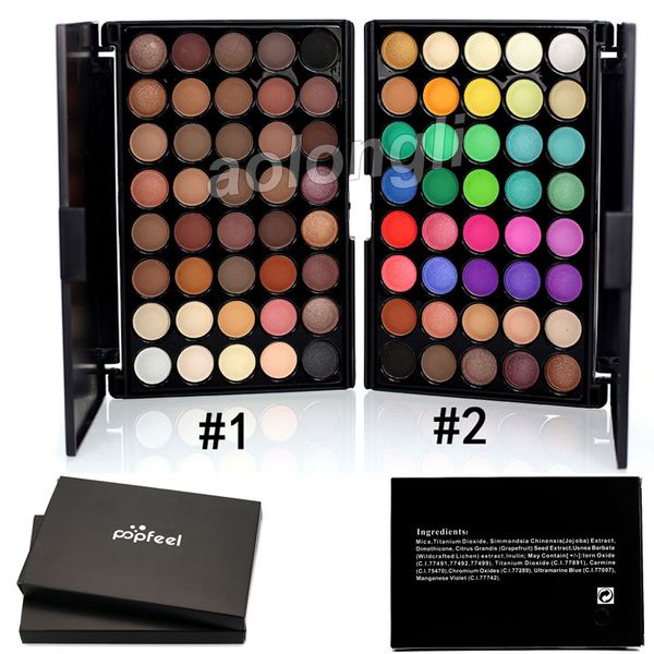 Maquillage Popfeel 40 couleurs palette de fard à paupières Nude Earth Smoky fard à paupières couleurs bonbons mat miroitant palette DHL livraison gratuite